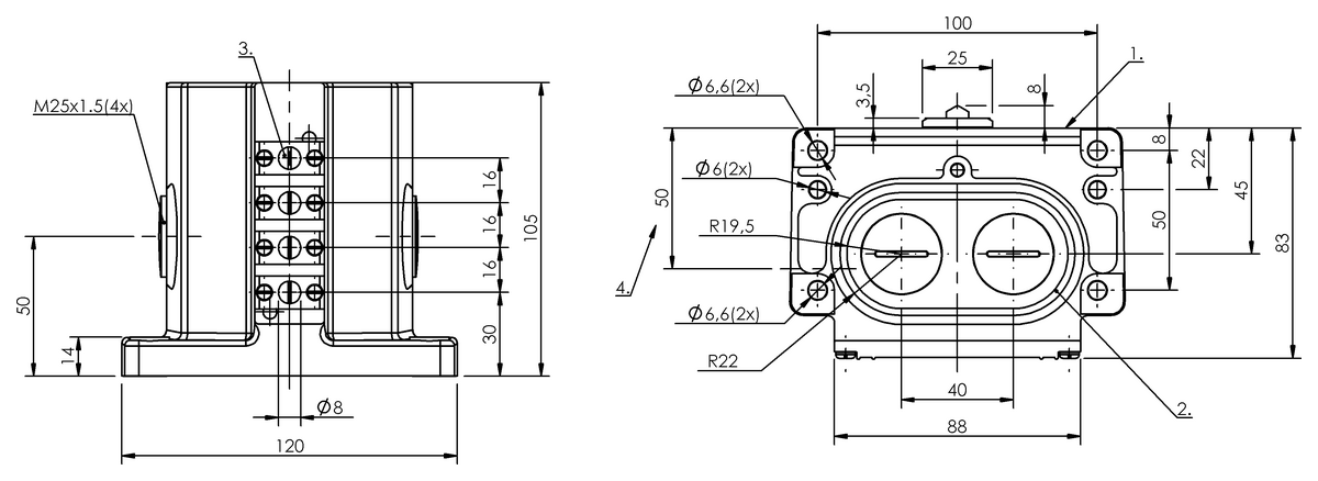 Mechanical multiple position limit switches