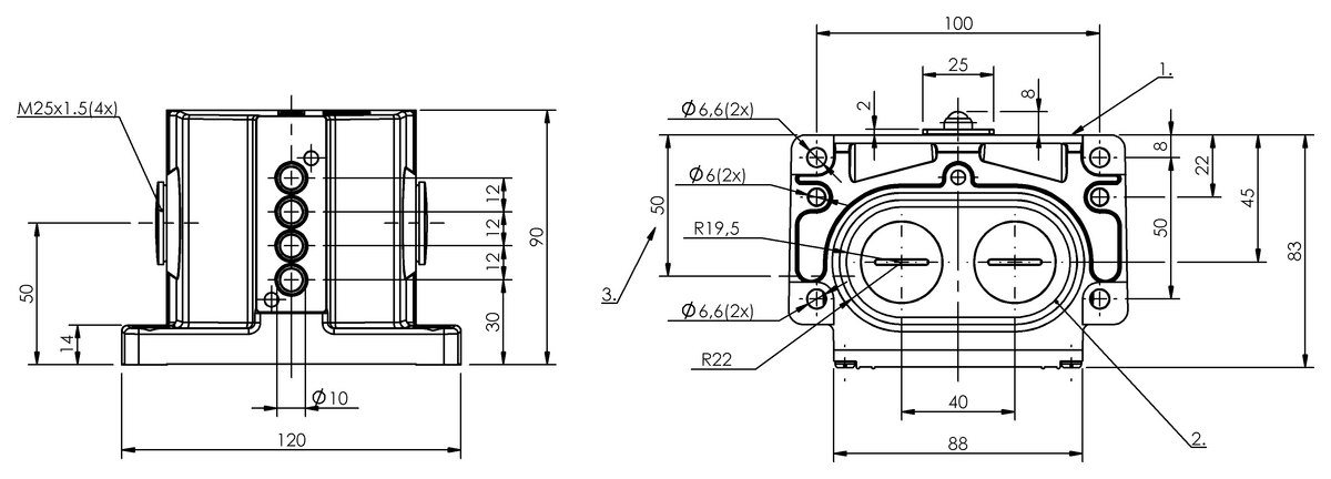 Mechanische Reihenpositionsschalter