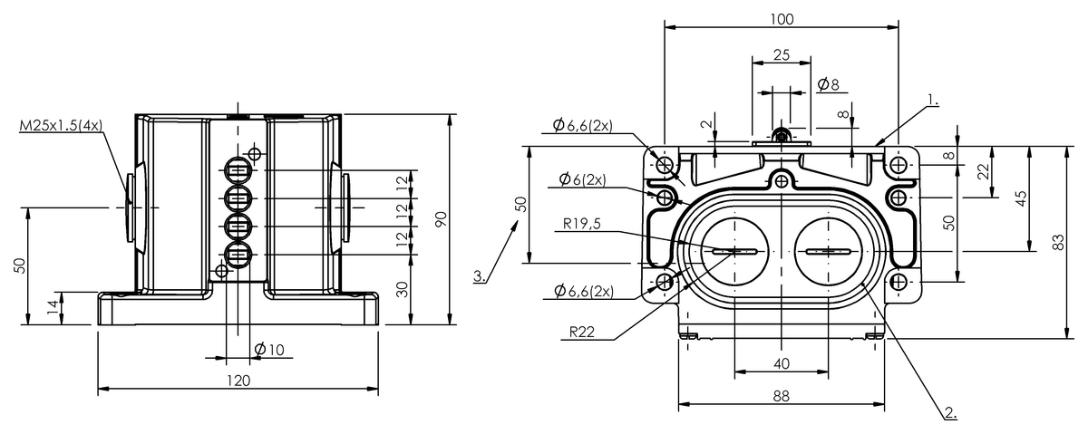 Mechanical multiple position limit switches