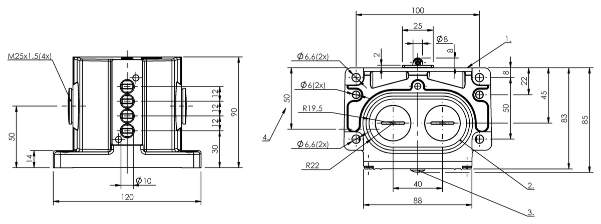 Mechanical multiple position limit switches