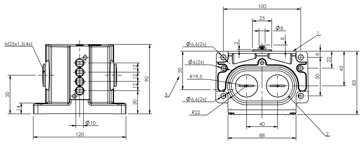 Mechanical multiple position limit switches