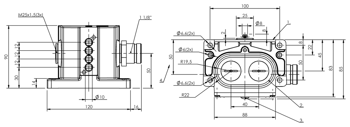 Mechanical multiple position limit switches