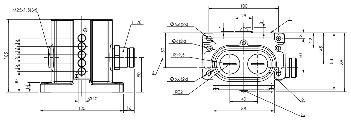 Mechanische Reihenpositionsschalter