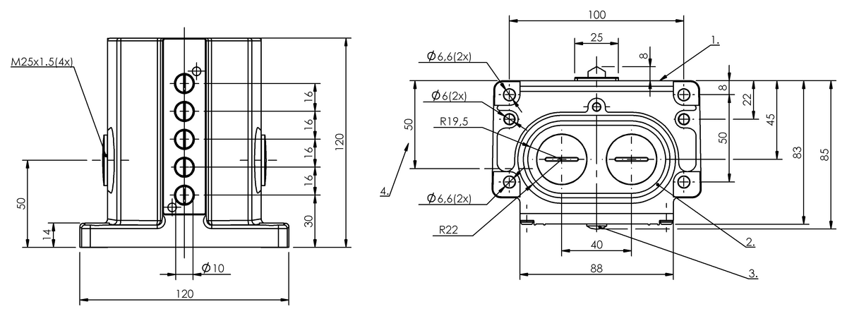 Mechanical multiple position limit switches