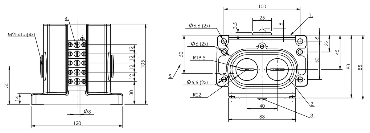 Mechanical multiple position limit switches
