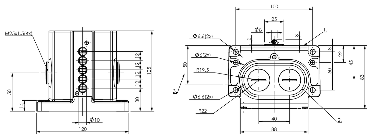 Mechanische Reihenpositionsschalter