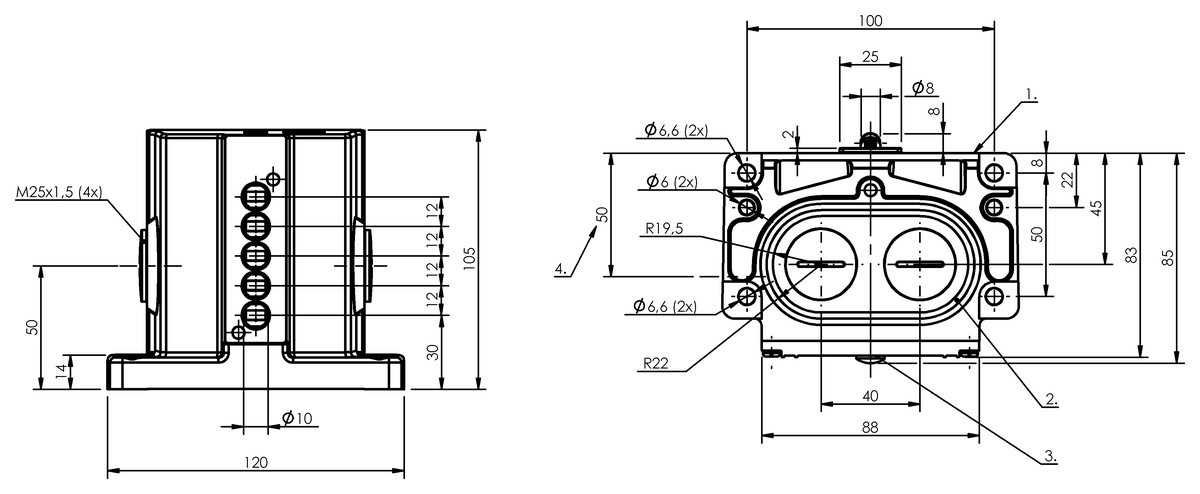 Mechanical multiple position limit switches