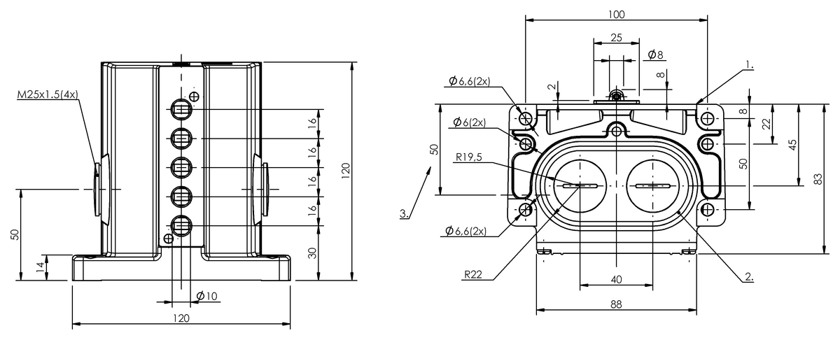 Interruttori di posizione multipli meccanici