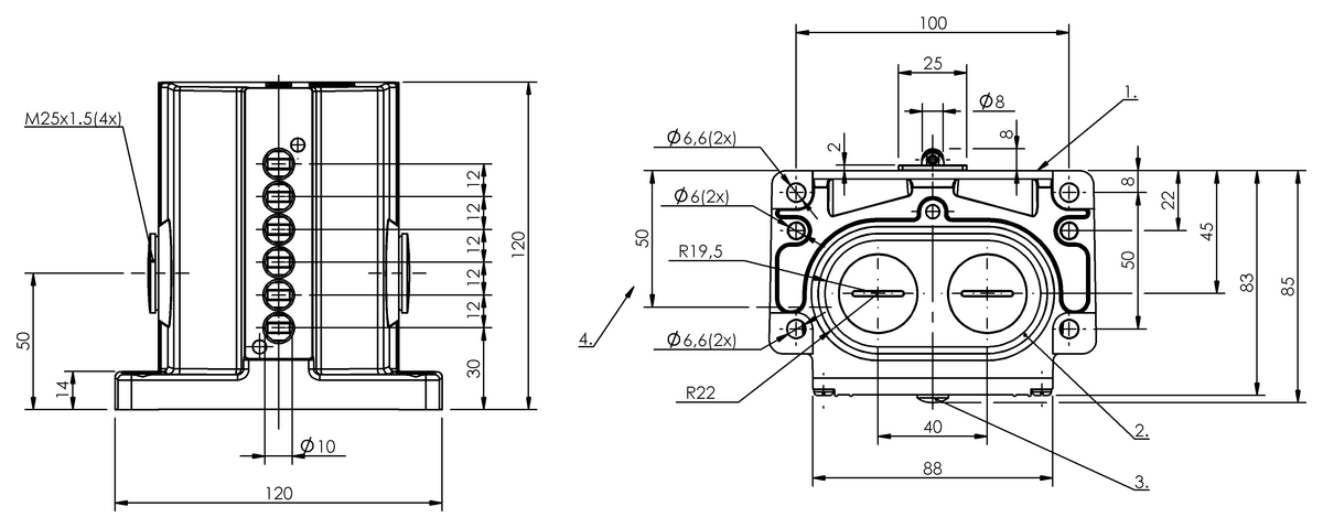 Mechanische Reihenpositionsschalter