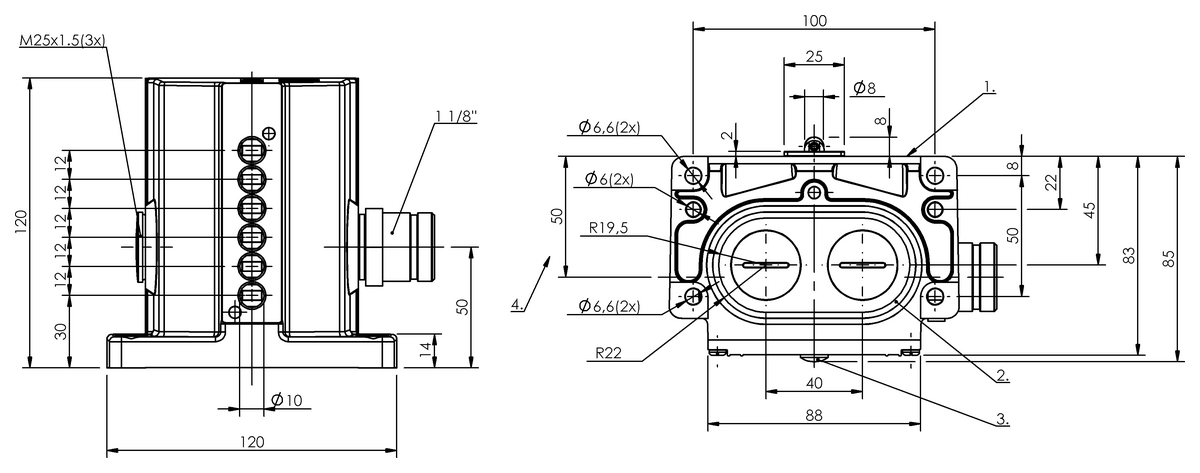 Mechanical multiple position limit switches