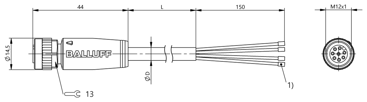 Single-ended cordsets
