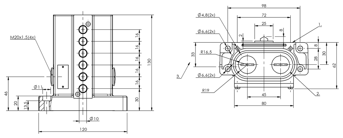 Mechanical multiple position limit switches