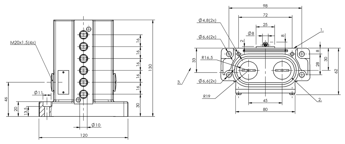 Mechanical multiple position limit switches
