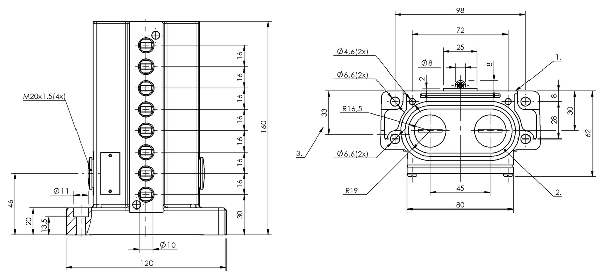 Mechanical multiple position limit switches