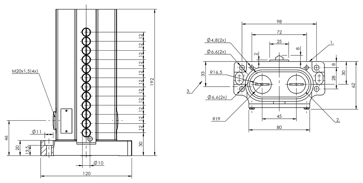 Mechanical multiple position limit switches