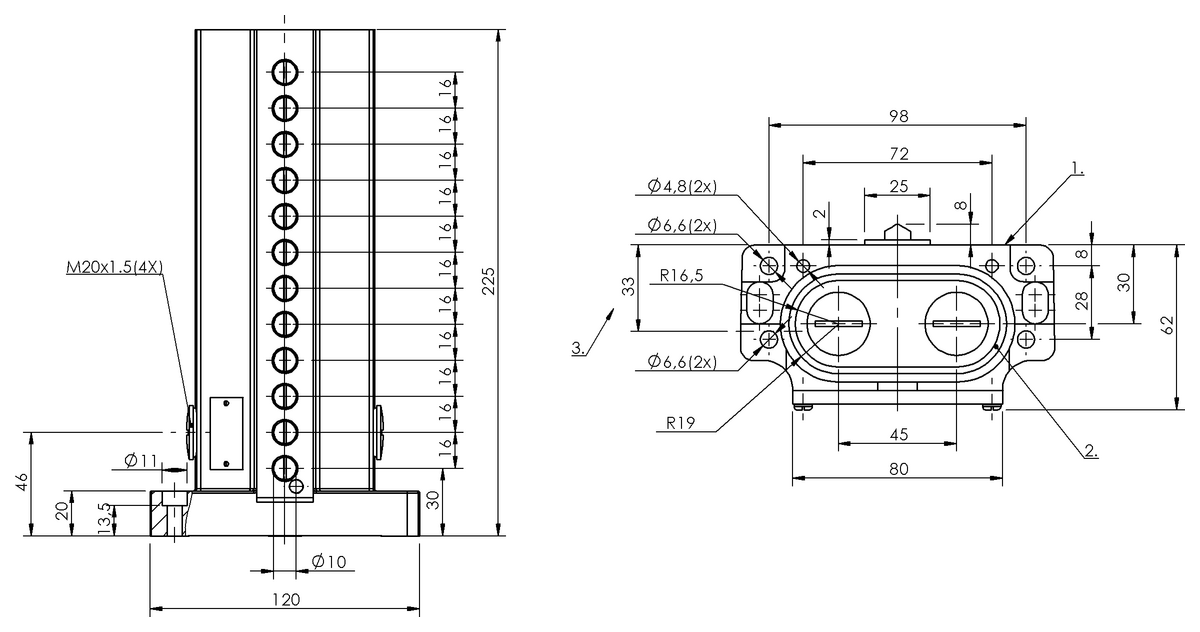 Mechanical multiple position limit switches