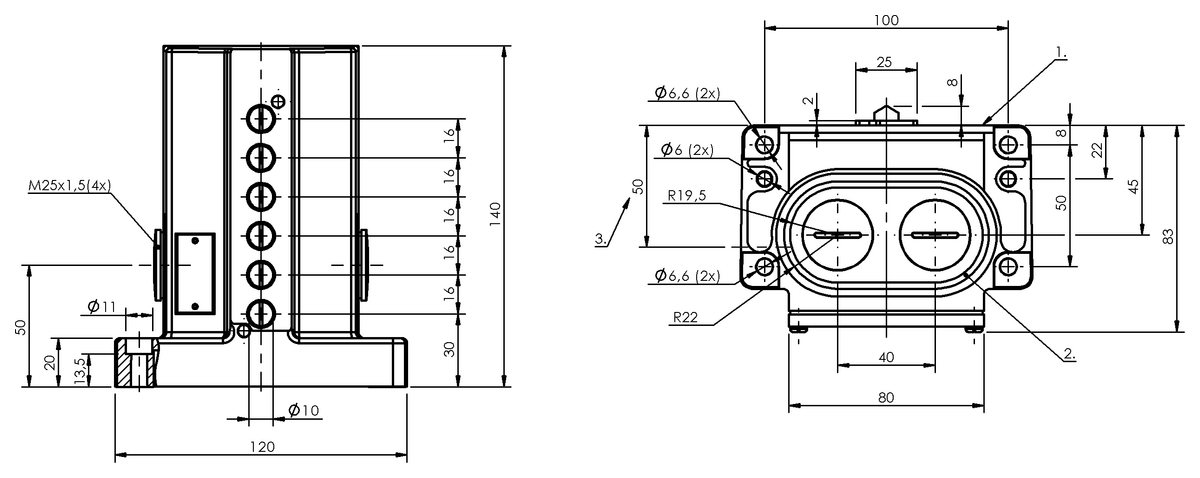 Mechanische Reihenpositionsschalter