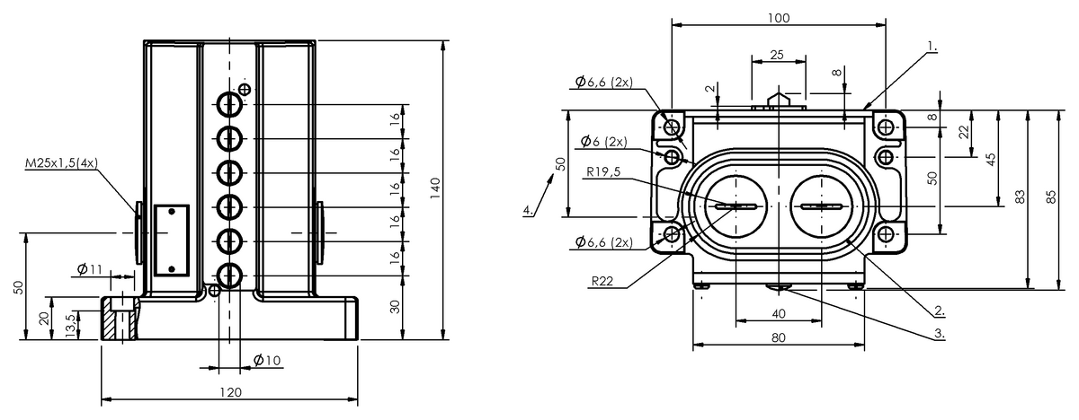 Mechanical multiple position limit switches