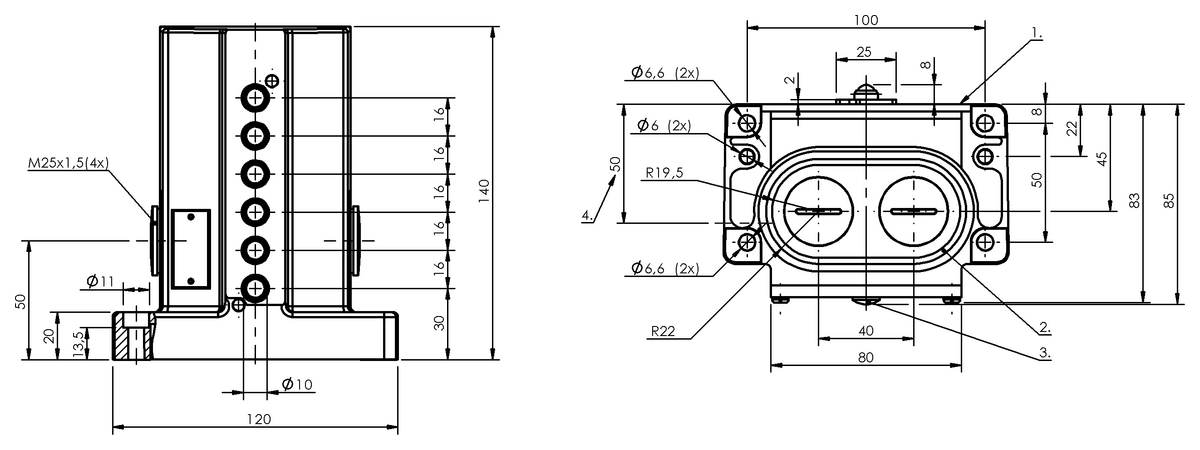 Mechanische Reihenpositionsschalter