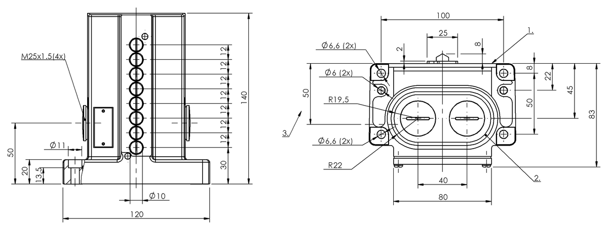 Mechanical multiple position limit switches