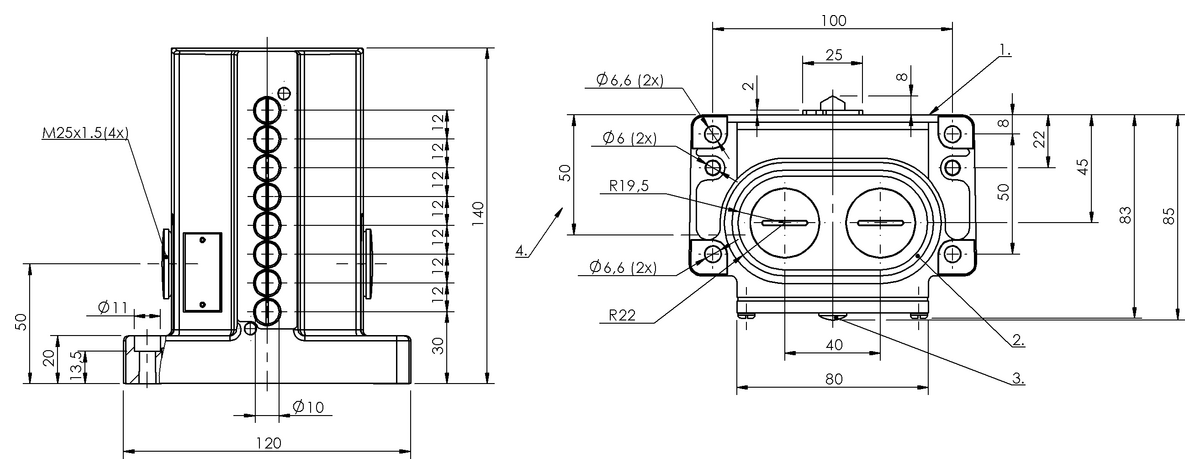 Mechanical multiple position limit switches
