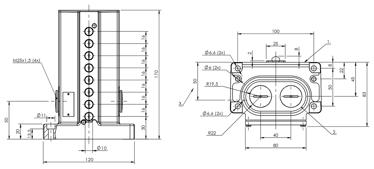 Mechanical multiple position limit switches