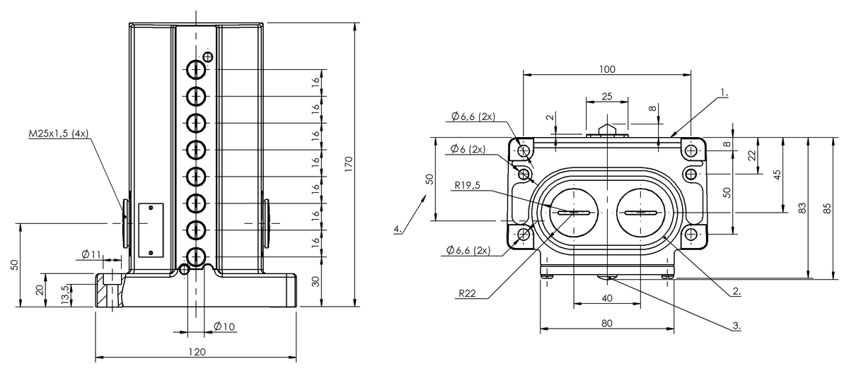 Mechanical multiple position limit switches