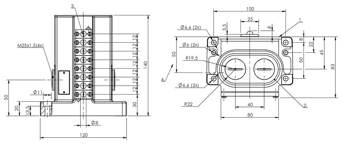 Mechanical multiple position limit switches