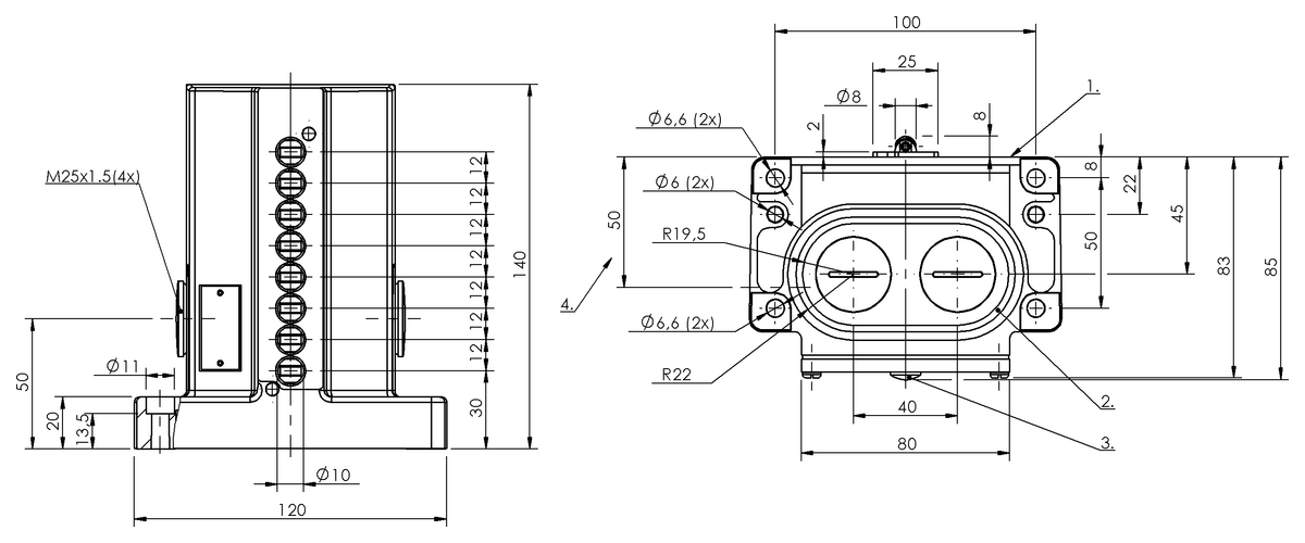 Mechanical multiple position limit switches