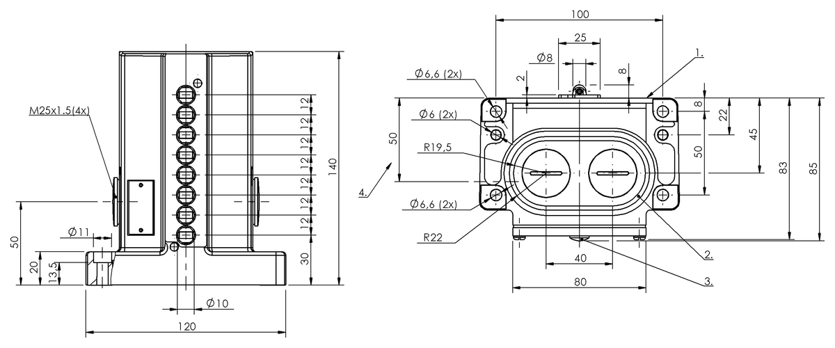 Finales de carrera mecánicos múltiples