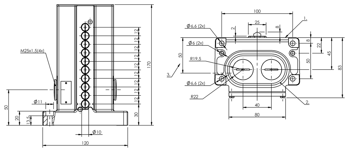 Mechanical multiple position limit switches