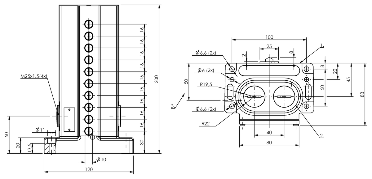 Mechanical multiple position limit switches
