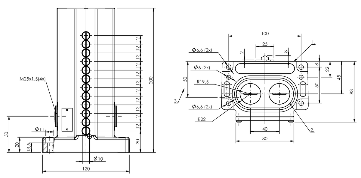 Mechanical multiple position limit switches