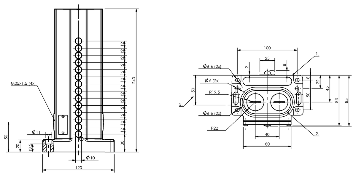 Mechanical multiple position limit switches