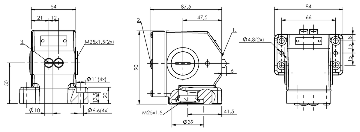 Mechanische Reihenpositionsschalter