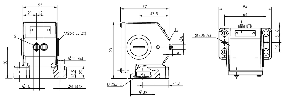 Mechanical multiple position limit switches