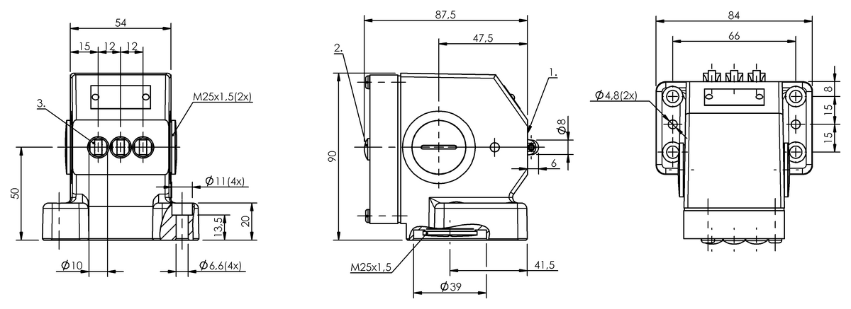 Mechanische Reihenpositionsschalter