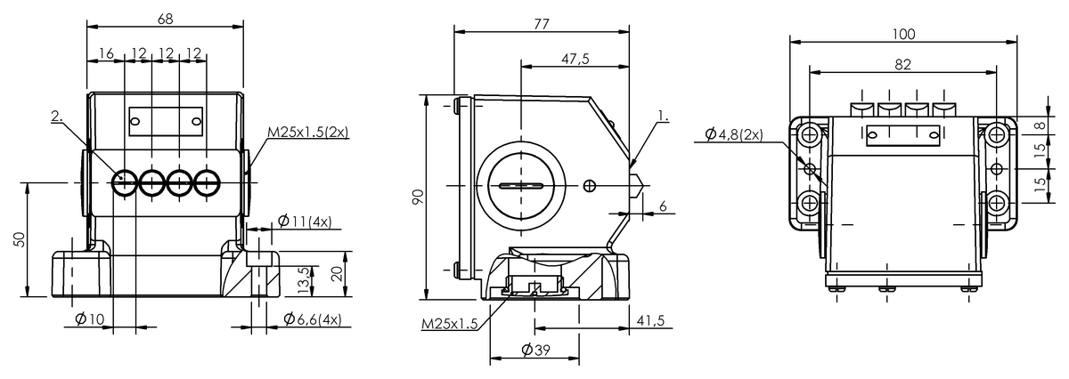 Interruttori di posizione multipli meccanici