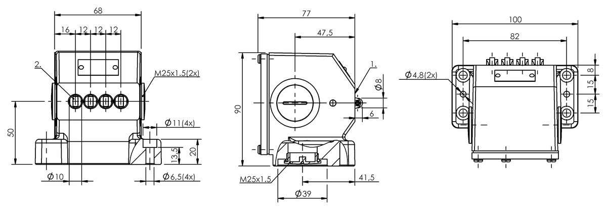 Mechanische Reihenpositionsschalter