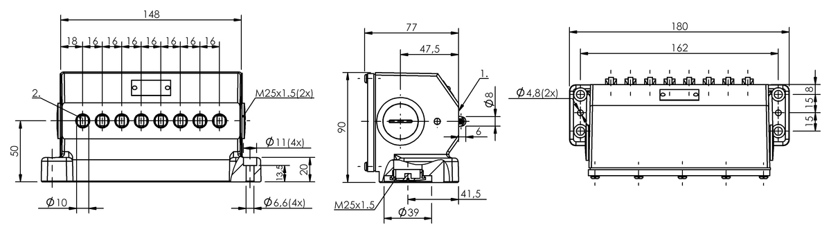 Mechanische Reihenpositionsschalter