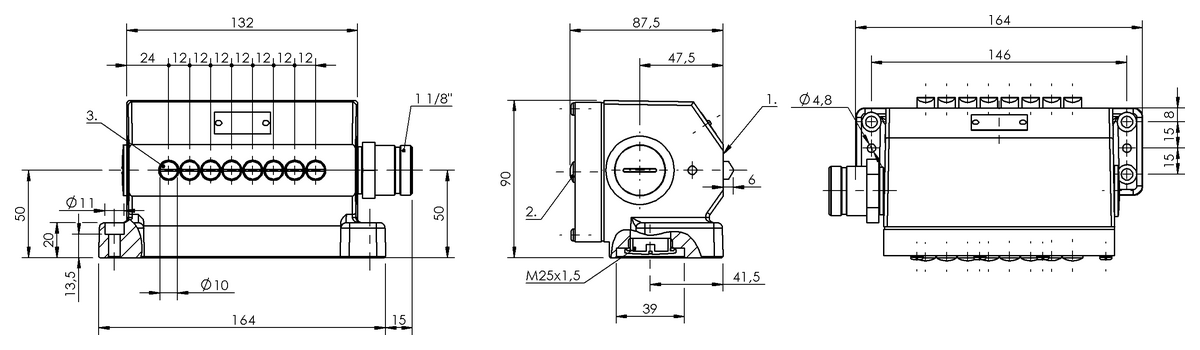Mechanical multiple position limit switches