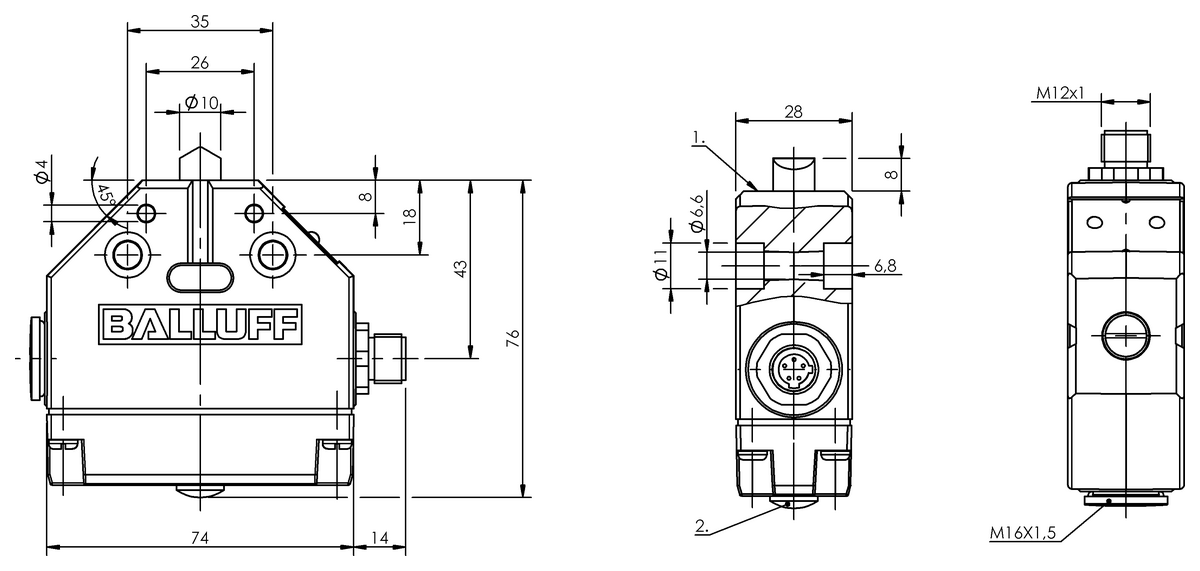 Mechanical single position limit switches