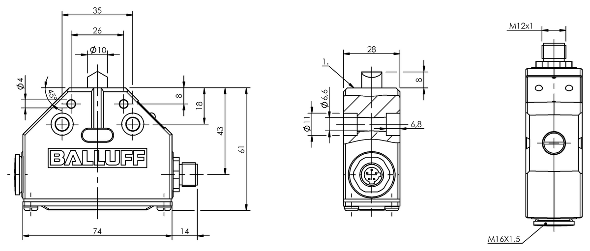 機械式シングルポジションスイッチ