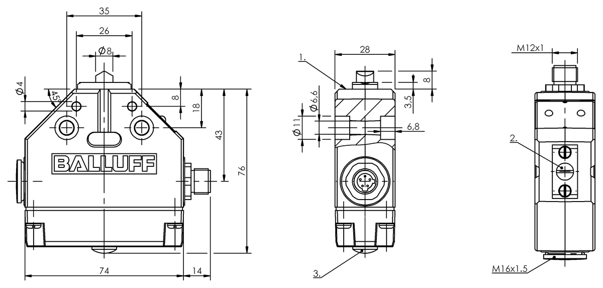 Mechanical single position limit switches