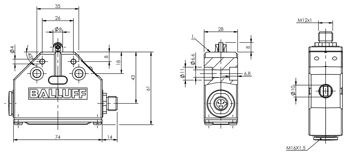Mechanical single position limit switches