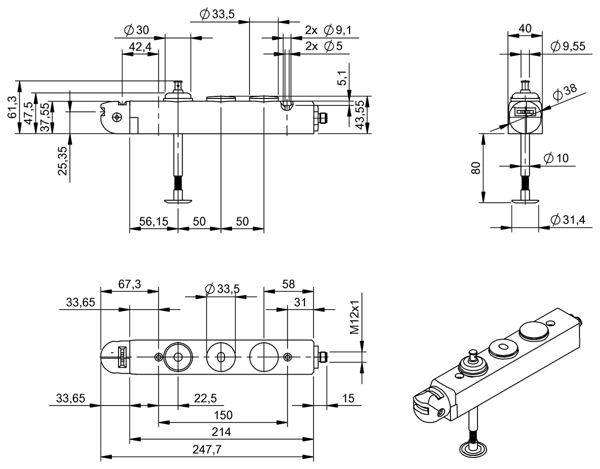 Electromechanical guard locking devices