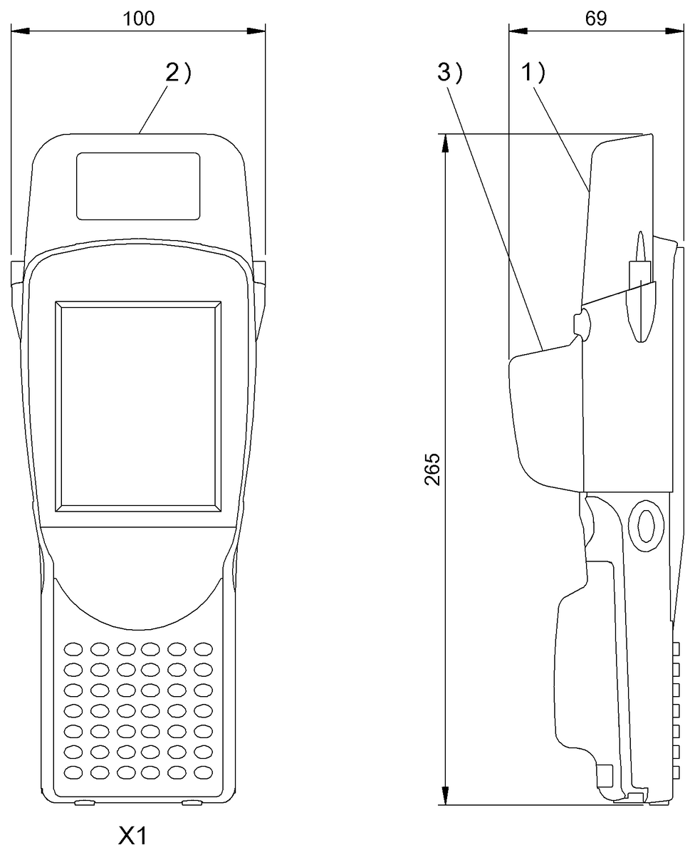Portable HF read/write units (13.56 MHz)