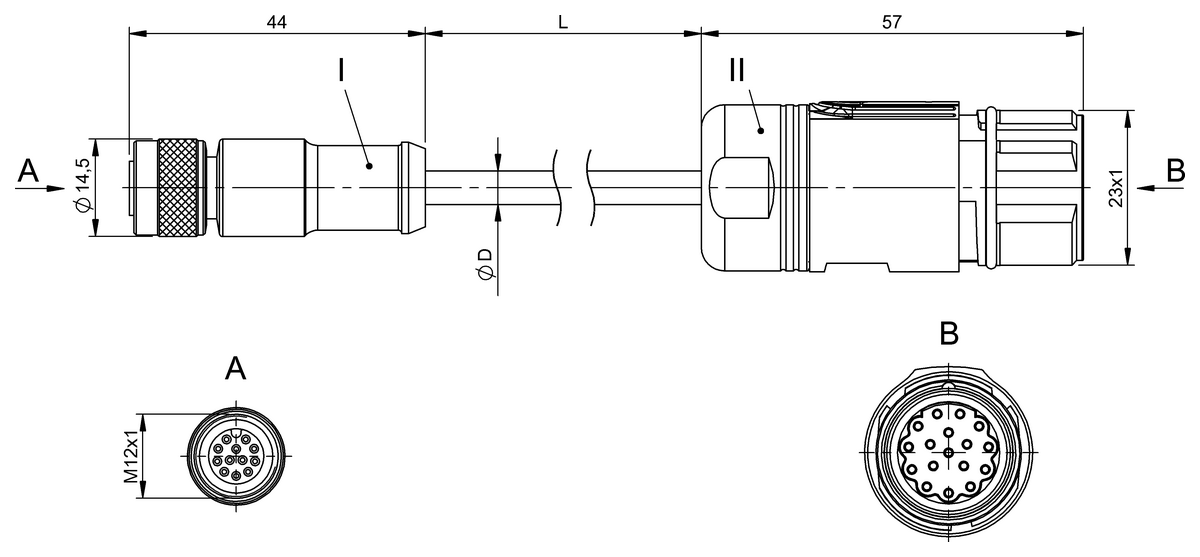 Çift uçlu kablo setleri