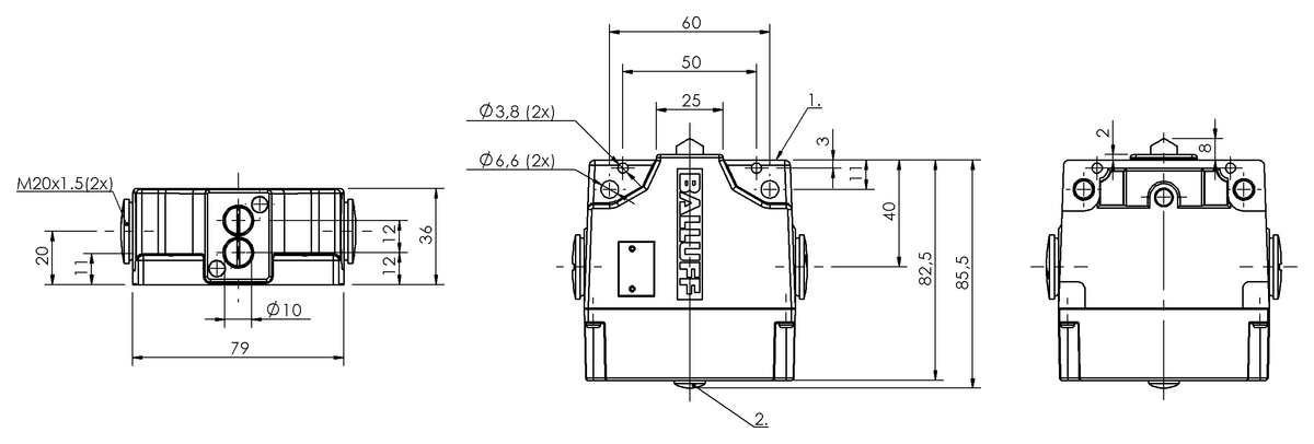 Mechanische Reihenpositionsschalter