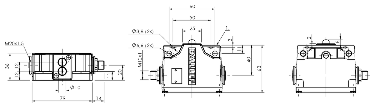 Interruttori di posizione multipli meccanici